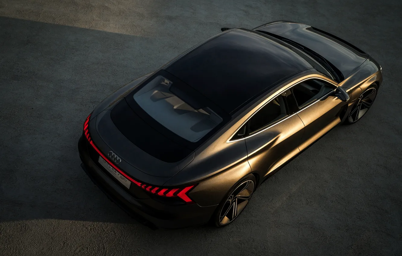 Фото обои Audi, купе, кузов, 2018, e-tron GT Concept, четырёхдверное