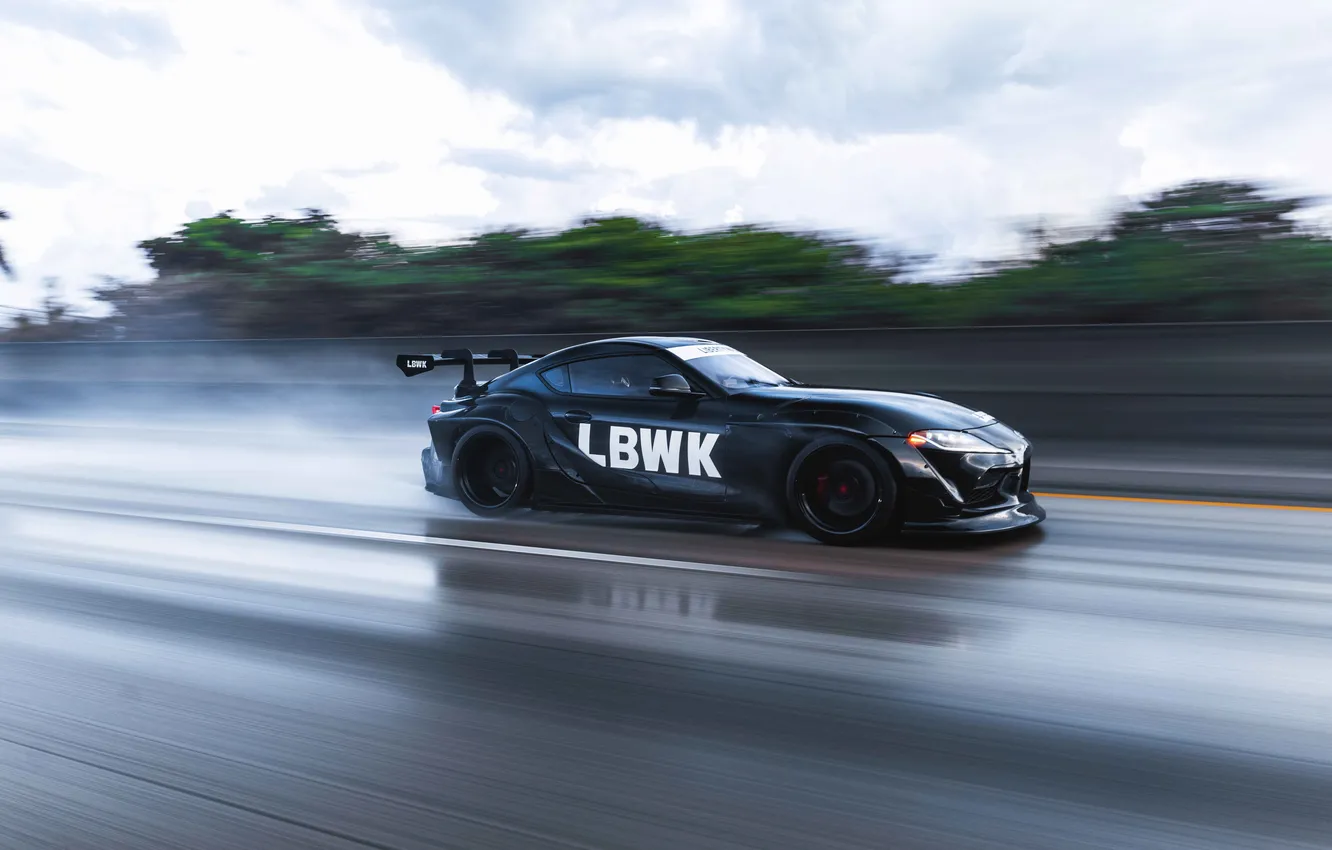 Фото обои car, Toyota, Supra, Liberty Walk, A90