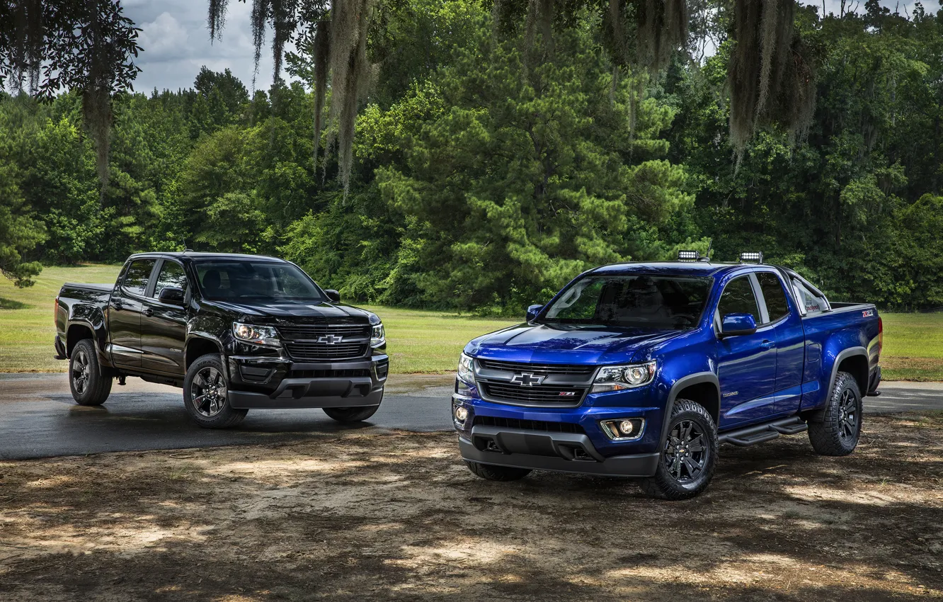 Фото обои синий, Chevrolet, джип, шевроле, колорадо, пикап, Colorado, Z71