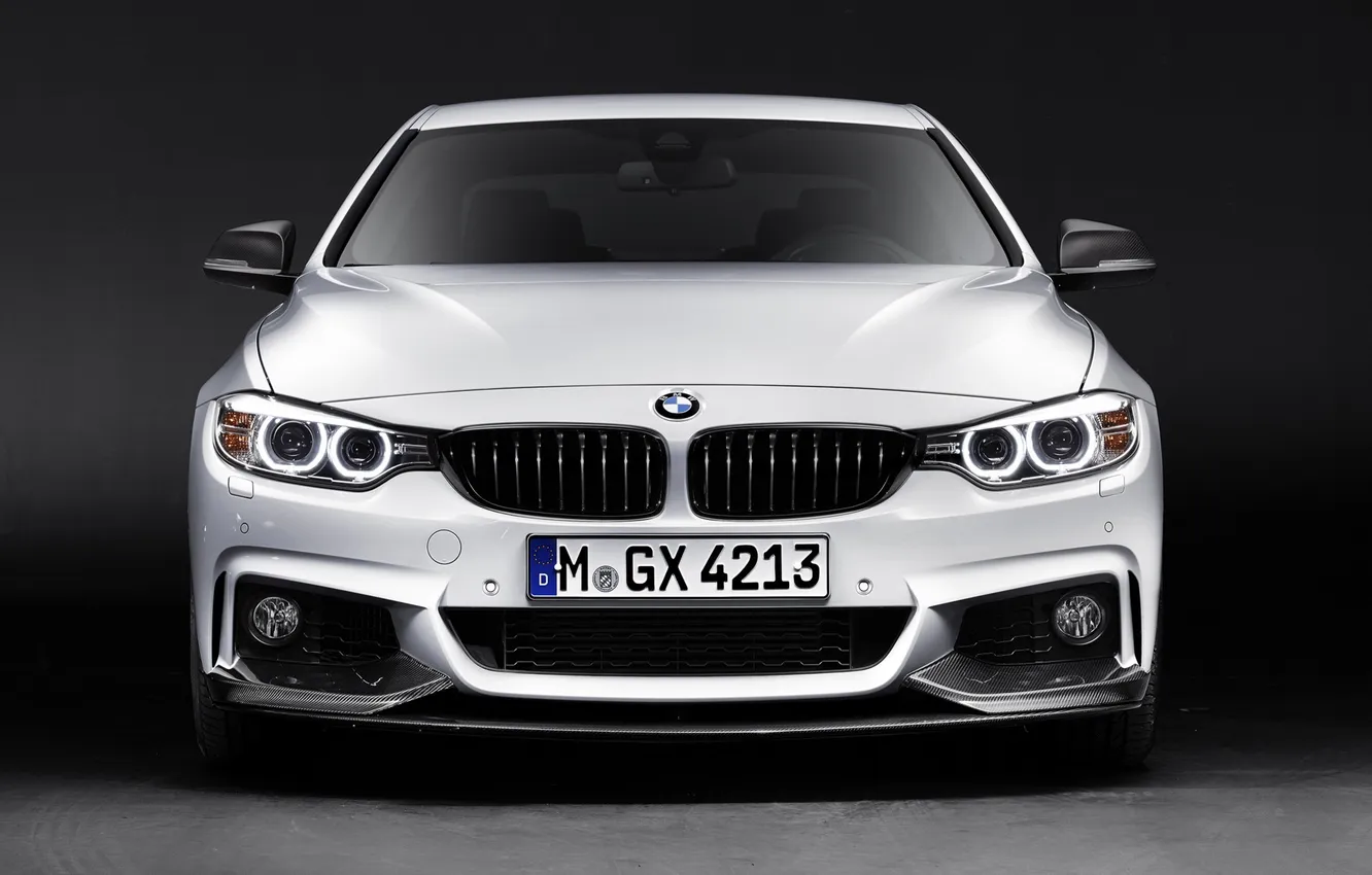 Фото обои BMW, white, front, Performance, 4 Series