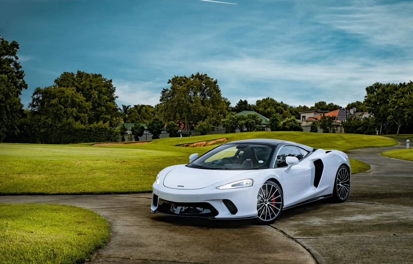 Фото обои McLaren, white, GT, McLaren GT