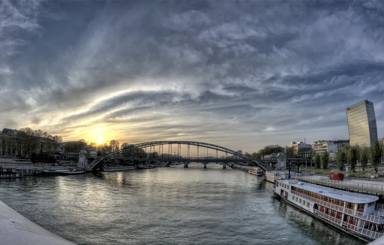 Фото обои Paris, France, Pont d'Austerlitz