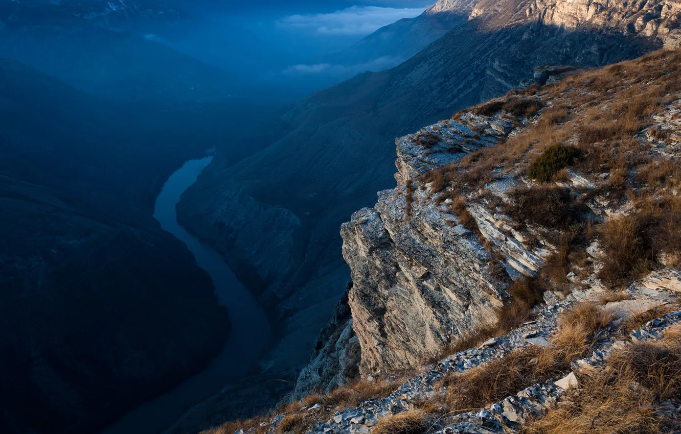 Фото обои горы, природа, река, россия, кавказ, дмитрий чистопрудов, дагестан