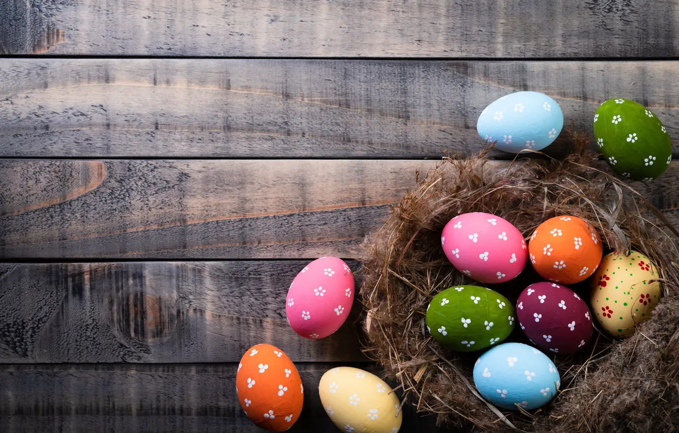 Фото обои фон, яйца, colorful, Пасха, happy, wood, pink, Easter