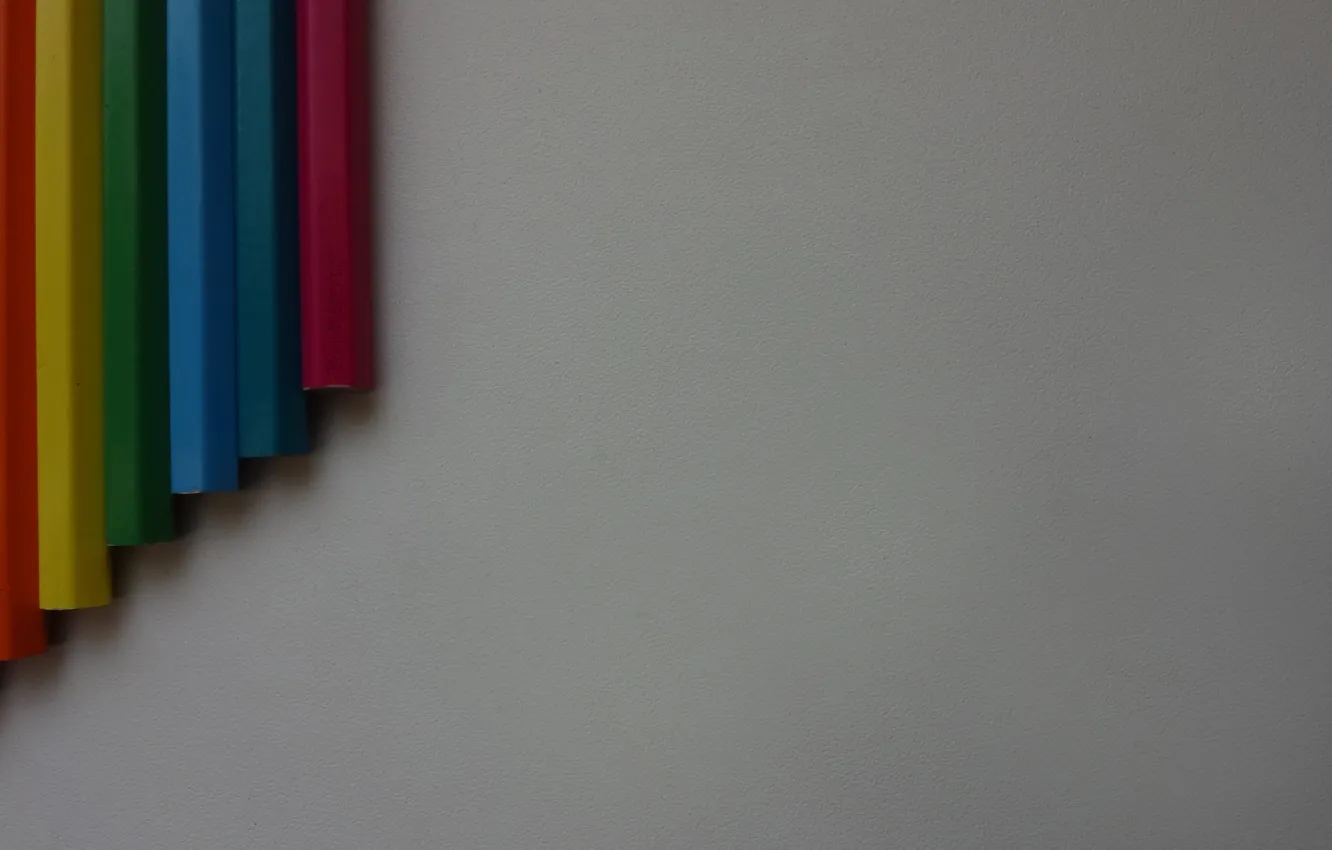 Фото обои цвета, макро, радуга, минимализм, Карандаши, карандаш, все