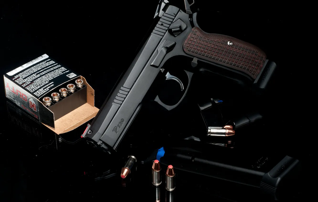 Фото обои пистолет, оружие, патроны, P-120, TriStar’s