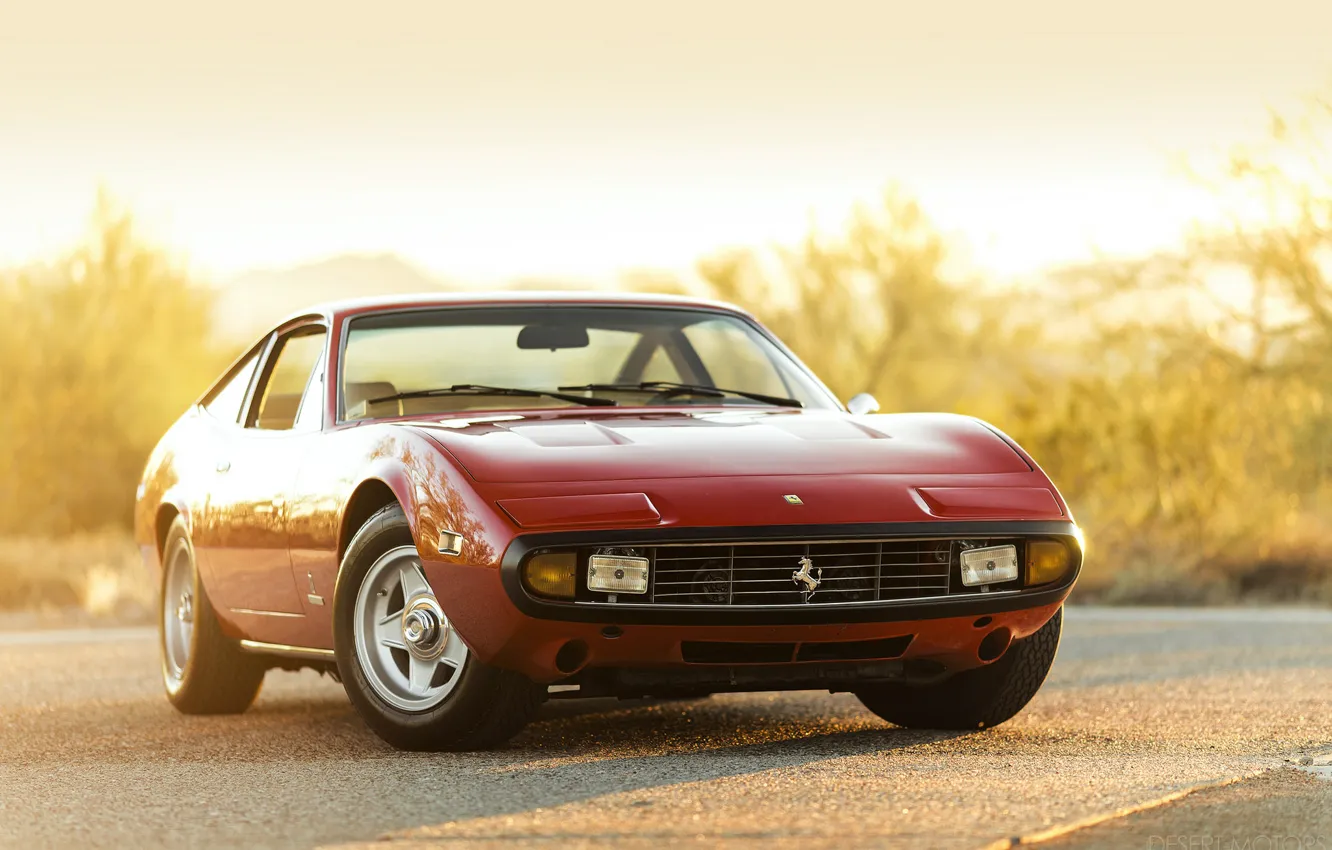 Фото обои car, Ferrari, red, 365, 1972, GTC-4
