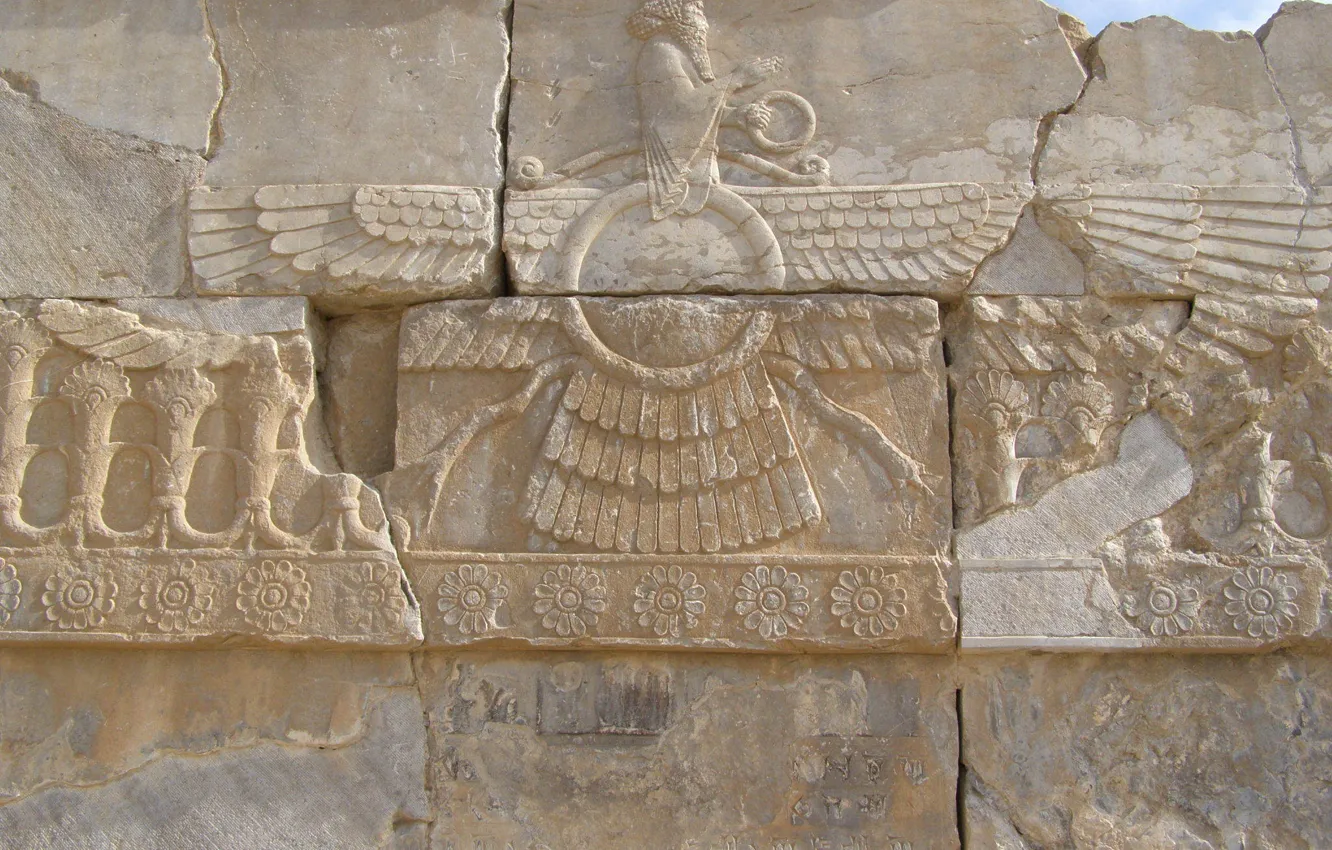 Фото обои Iran, Persepolis, Farvahar