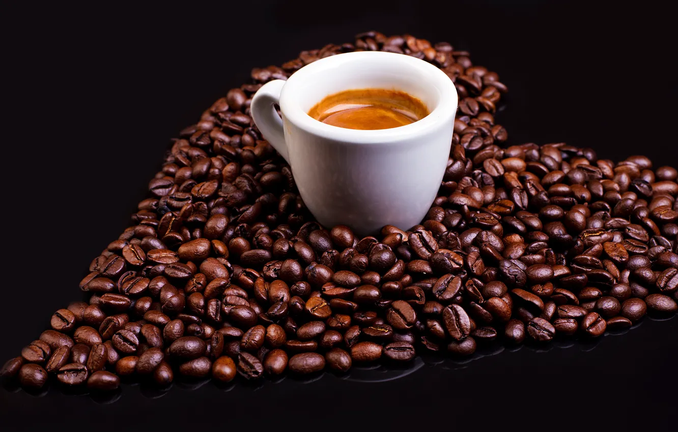 Фото обои Кофе, Напиток, Кофейные зерна