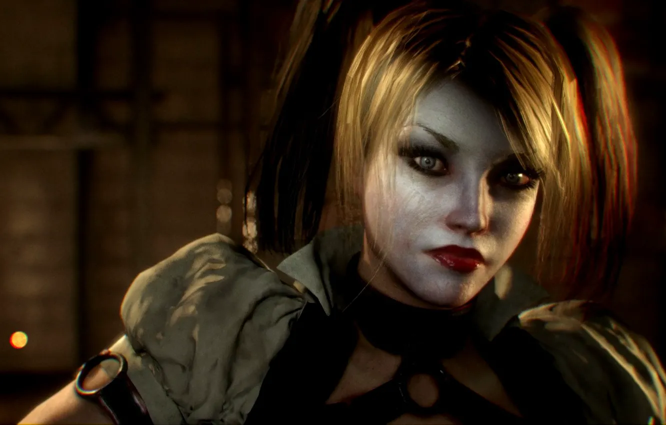 Фото обои девушка, Harley Quinn, Batman Arkham Knight