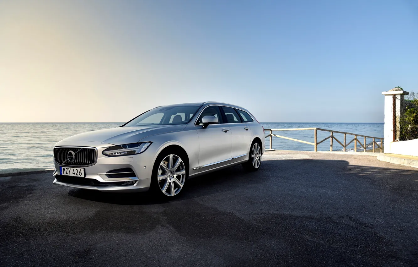 Фото обои Volvo, вольво, универсал, V90