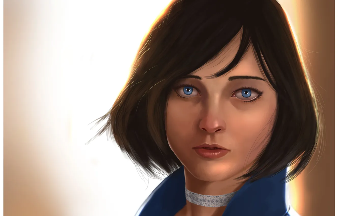 Фото обои лицо, модель, BioShock, art, Infinite, BioShock Infinite, elizabeth, Anna Moleva