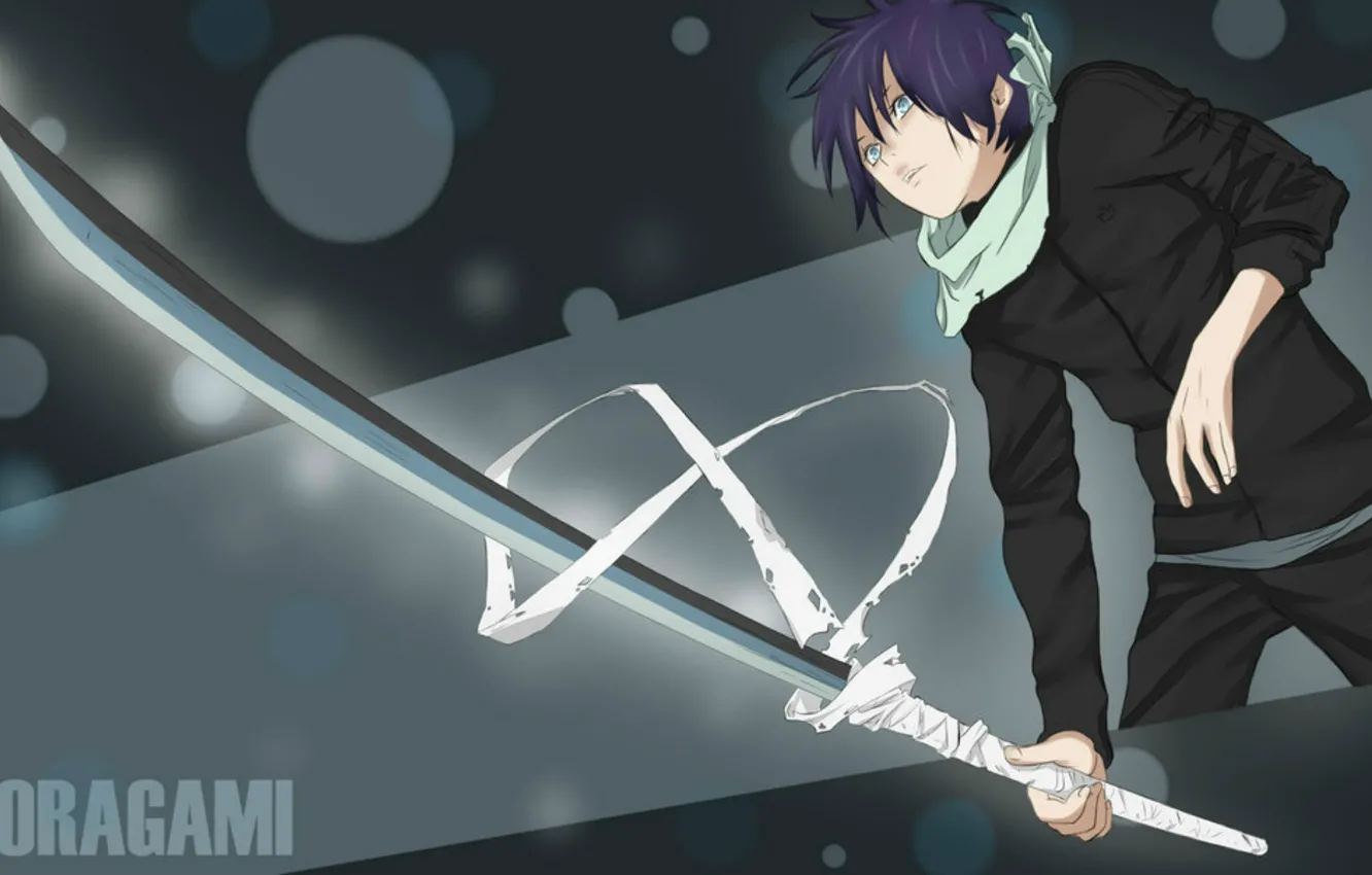 Фото обои sword, парень, noragami, yato