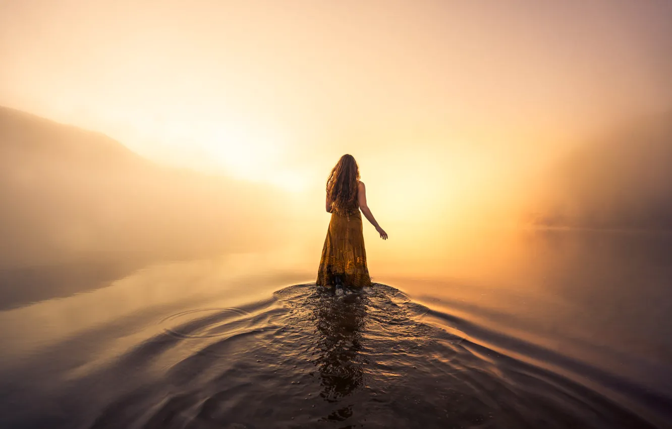 Фото обои ВОДА, РЯБЬ, НАСТРОЕНИЕ, ТУМАН, САРАФАН, by Lizzy Gadd