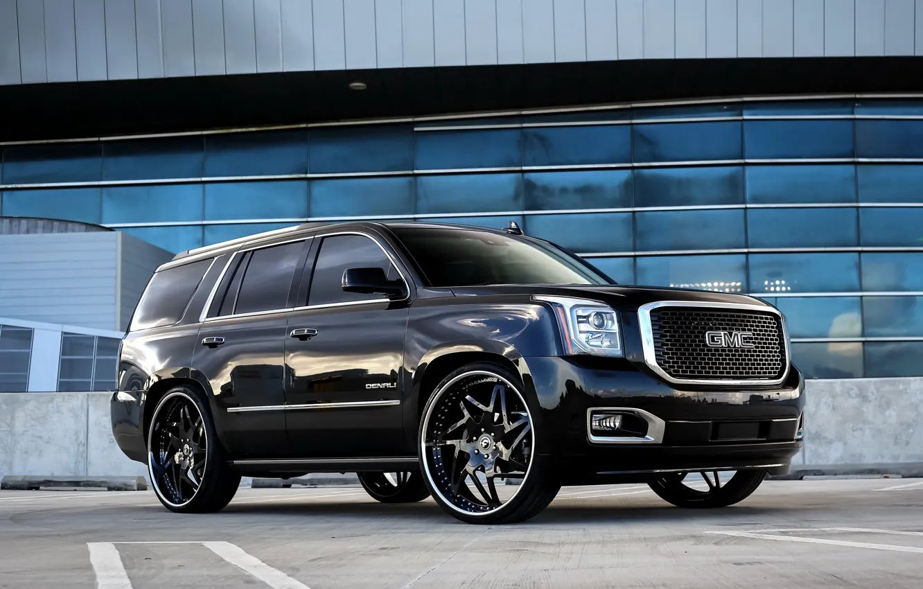 Фото обои Black, GMC, Yukon