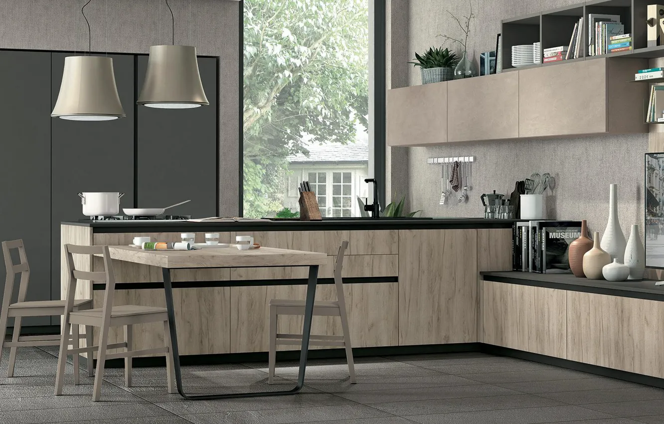 Фото обои стиль, интерьер, кухня, столовая, итальянский дизайн, Cucina Vado Ligure