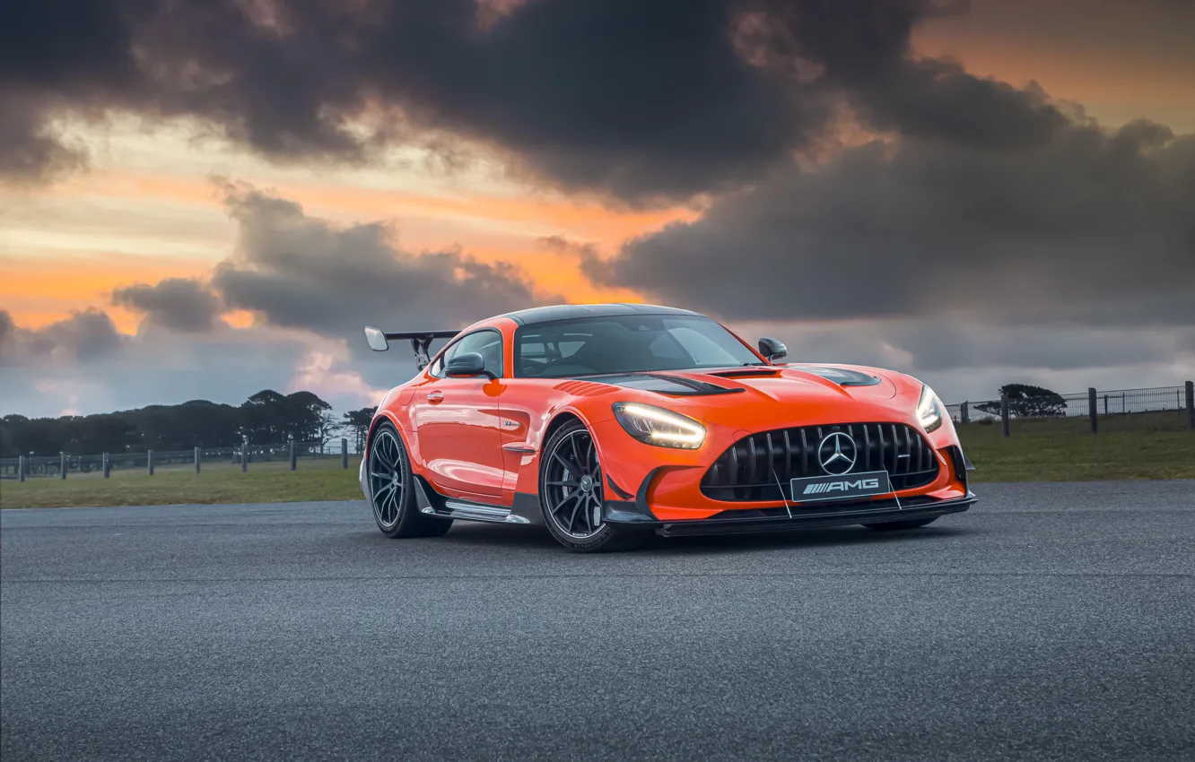 Фото обои Mercedes-Benz, Mercedes, Orange, Black Series, AMG GT