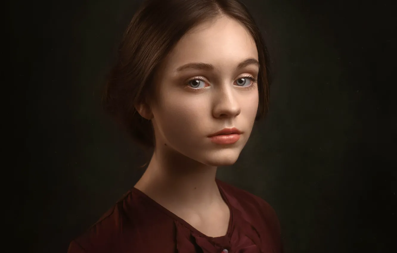 Фото обои портрет, девочка, Катя, Лесной Альберт
