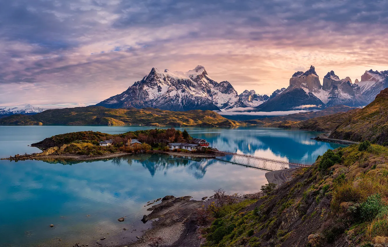 Фото обои Patagonia, chile, Torres del Paine