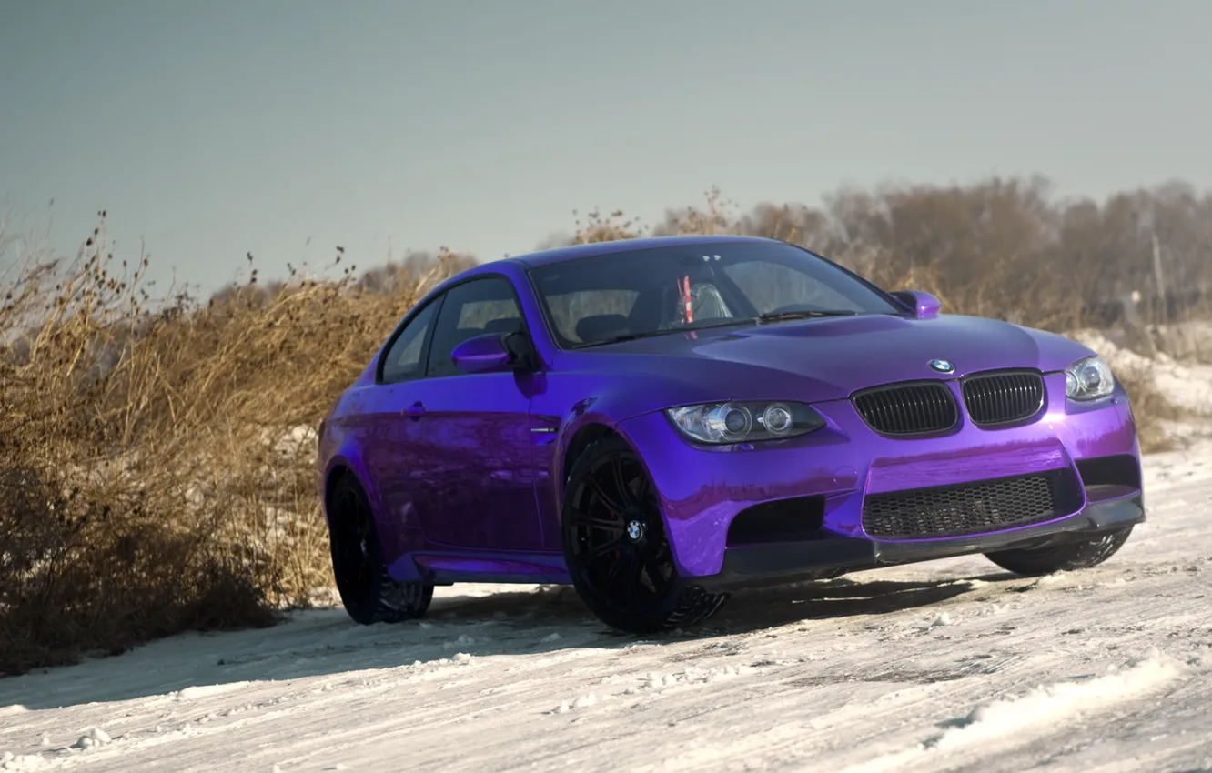 Фото обои BMW, Purple, tuning, Chrome