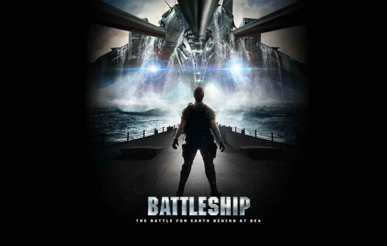 Фото обои корабль, бой, пришельцы, морской, battleship