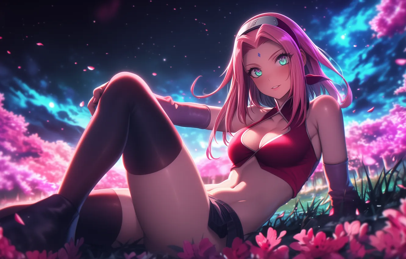 Фото обои аниме, сакура, арт, наруто, naruto, anime, art, sakura