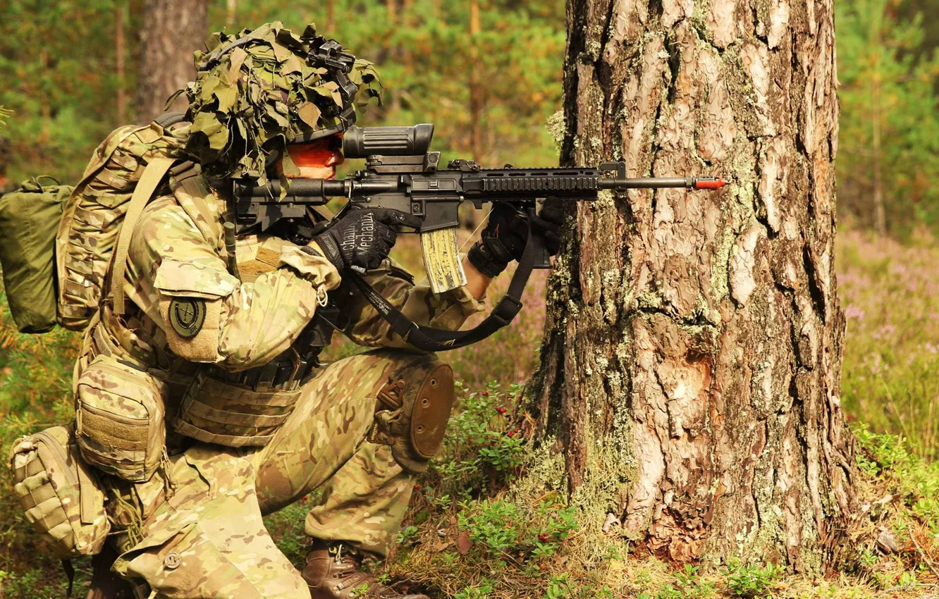 Фото обои оружие, солдат, Danish Army