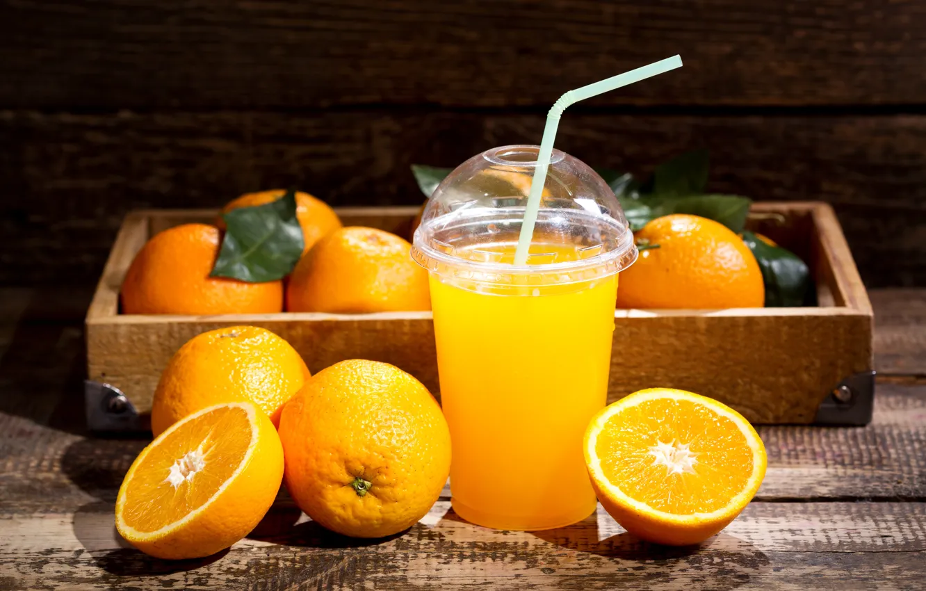 Фото обои стакан, апельсин, тень, сок, цитрус, juice, ящик, fresh