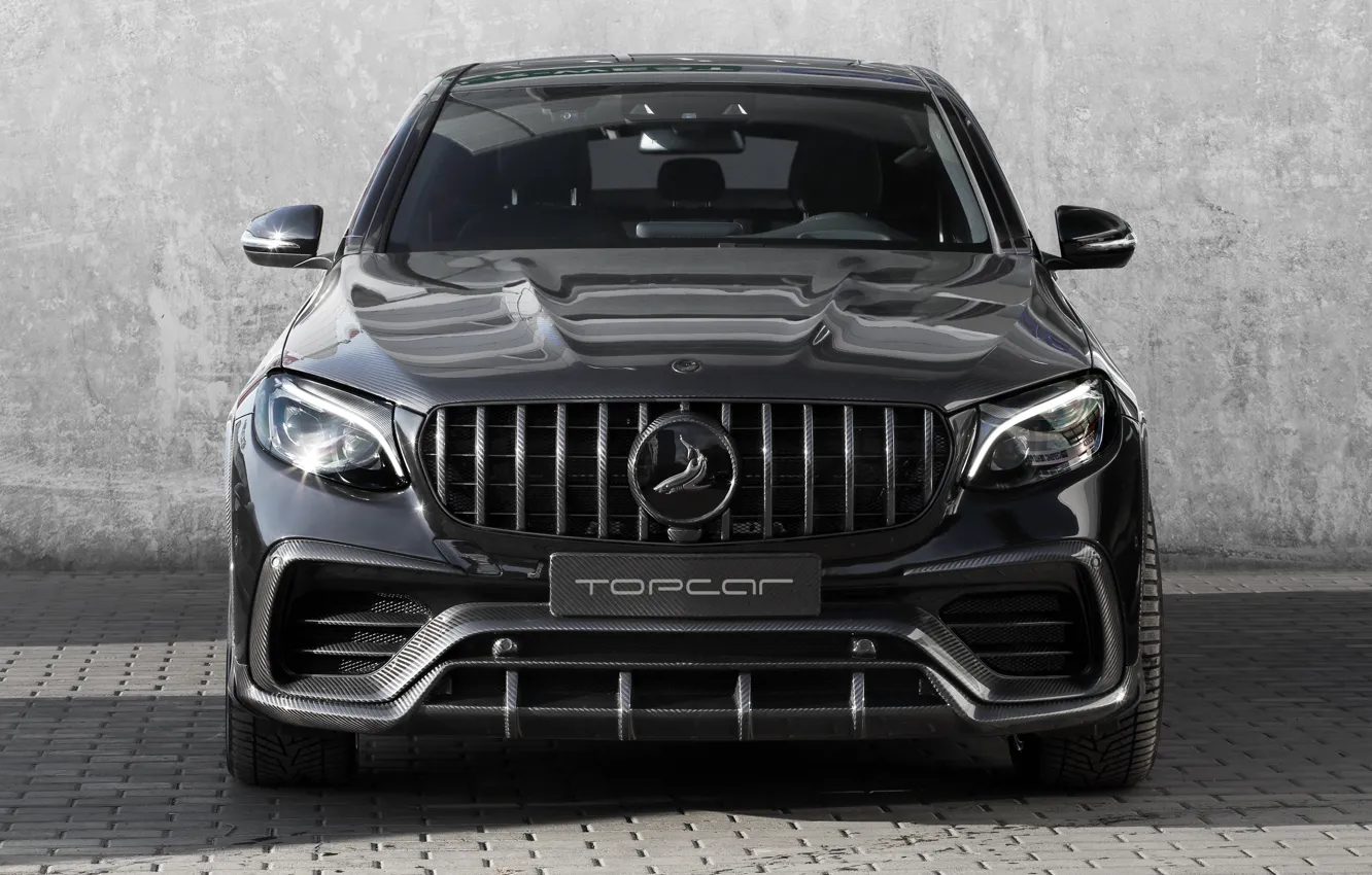 Фото обои Mercedes-Benz, вид спереди, AMG, Inferno, 2018, TopCar, GLC 63