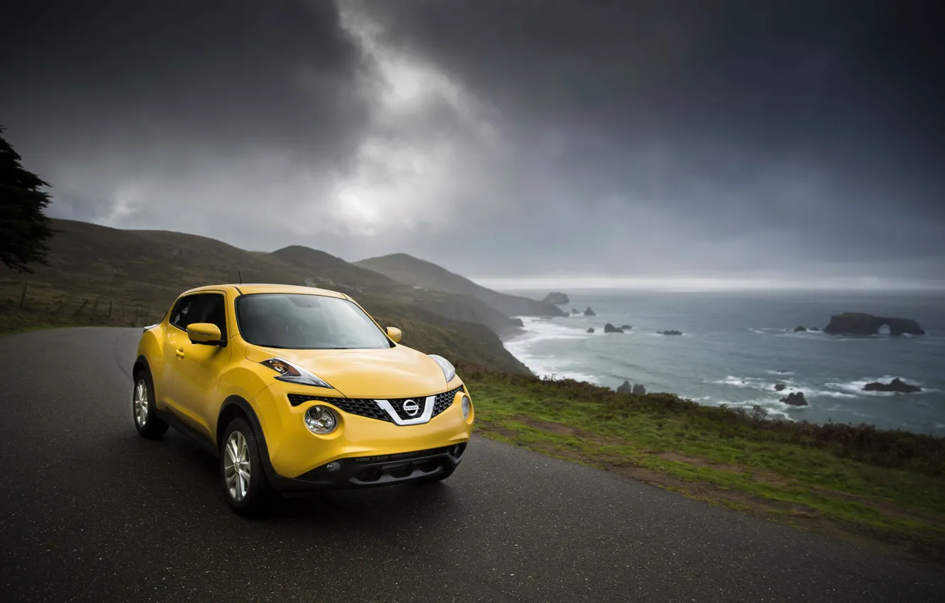 Фото обои фото, Желтый, Nissan, Автомобиль, Juke, 2015