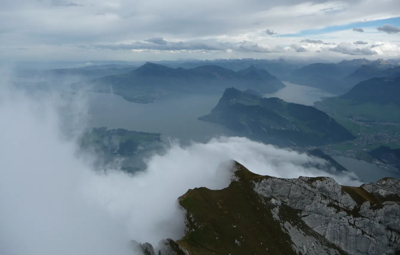 Фото обои Switzerland, Alps, Mount Pilatus