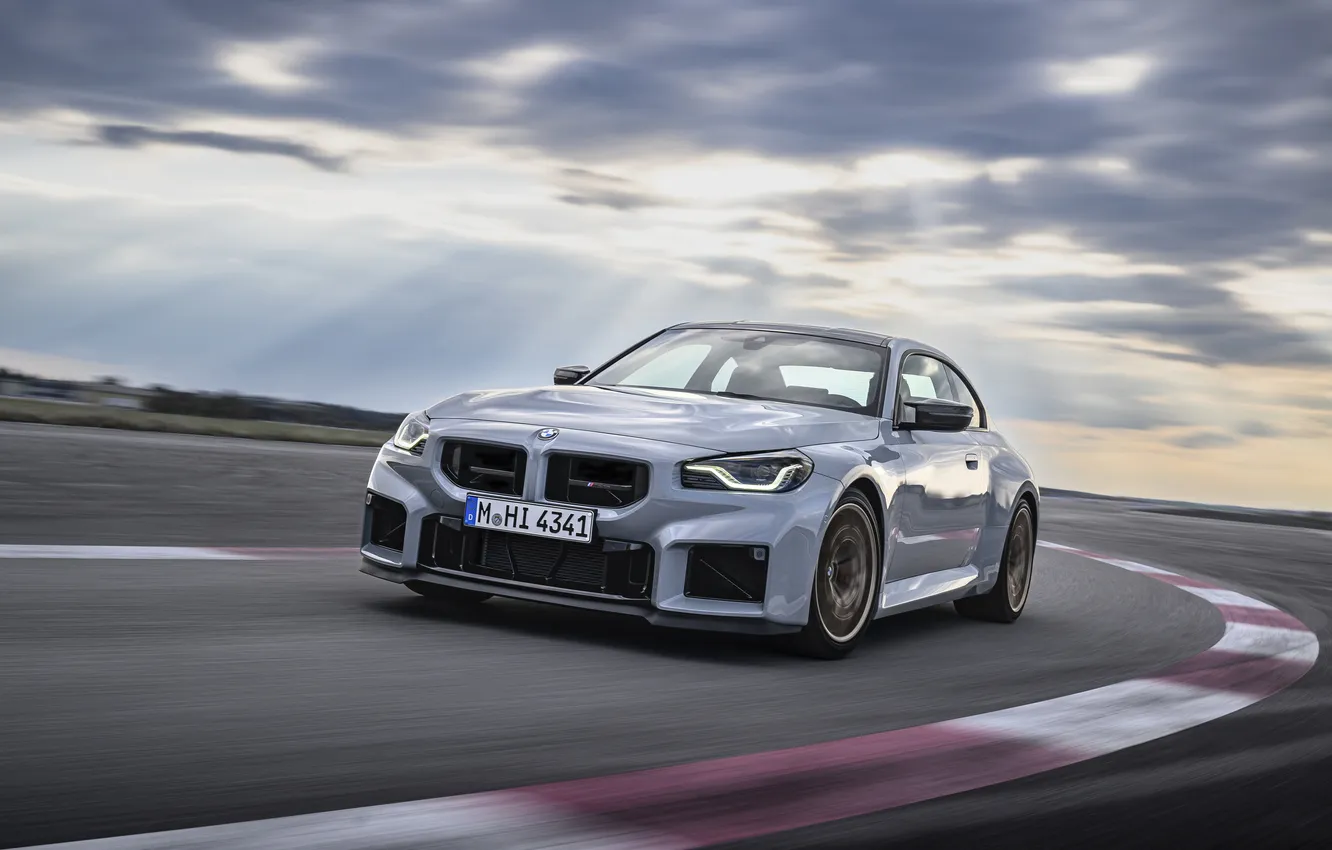 Фото обои BMW, sportcar, Coupe, Купе, спортивный автомобиль, 2025, 530 л.с., BMW M2 CS
