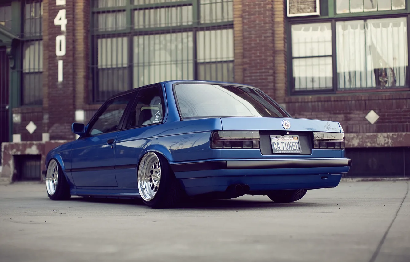 Фото обои BMW, E30, Clean, Stance, Low, BellyScrapers