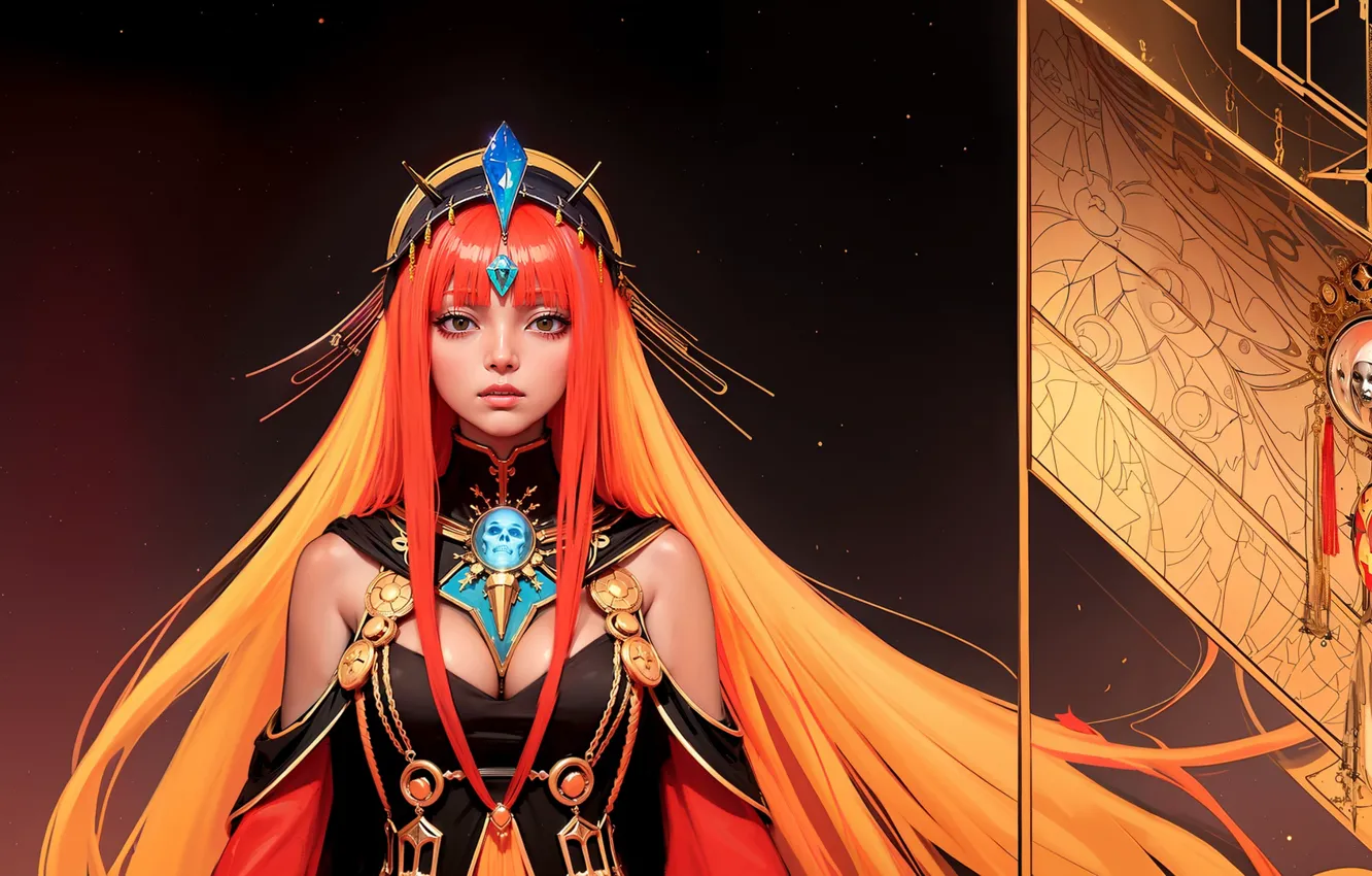 Фото обои аниме, фэнтези, арт, девушкии