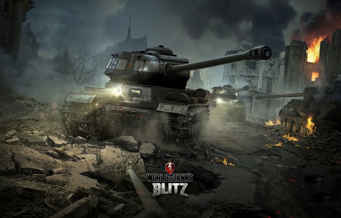 Фото обои ИС-2, World of Tanks, Мир Танков, Wargaming Net, Тяжёлый Танк, WoTB, Blitz, WoT: Blitz
