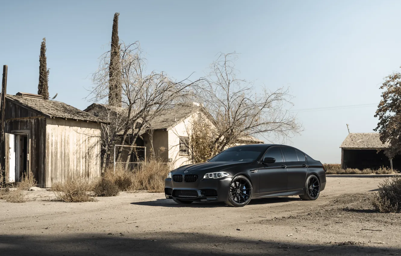 Фото обои Bmw, F10, Wheels, Matte Black, M5