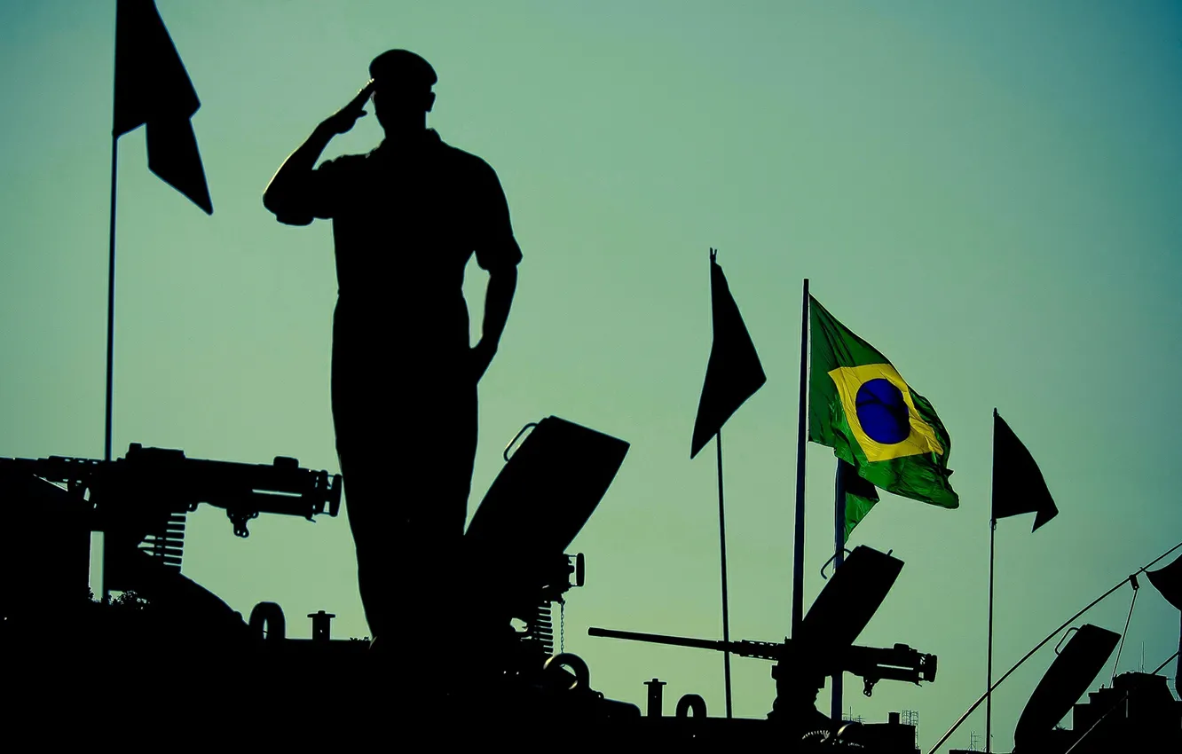 Фото обои green, gun, soldier, sky, weapon, man, army, flag