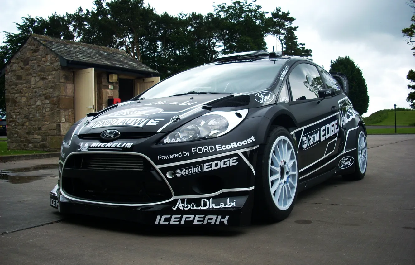 Фото обои Ford, Чёрная, WRC, Fiesta, Black Editiod