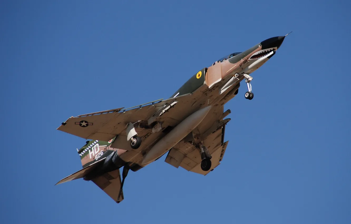 Фото обои истребитель, F-4, многоцелевой, Phantom II, McDonnell Douglas, «Фантом» II