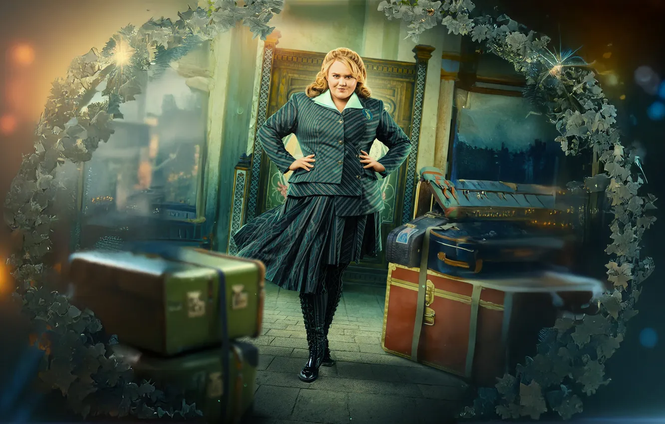 Фото обои девушка, чемоданы, Wicked: Part One, Злая: Часть первая