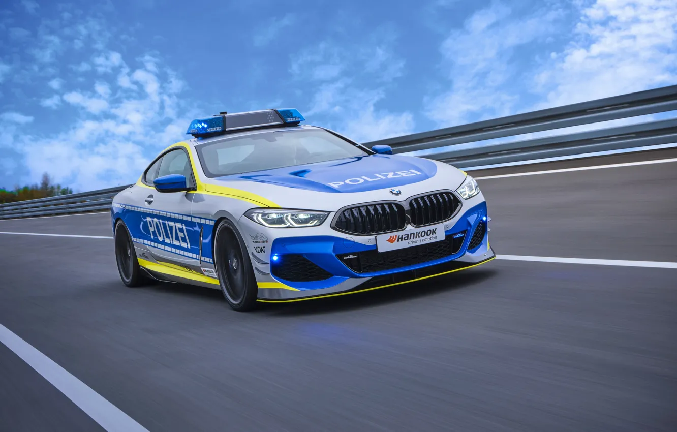 Фото обои AC Schnitzer, Hankook, Polizei, BMW 850i, xDrive Coupé