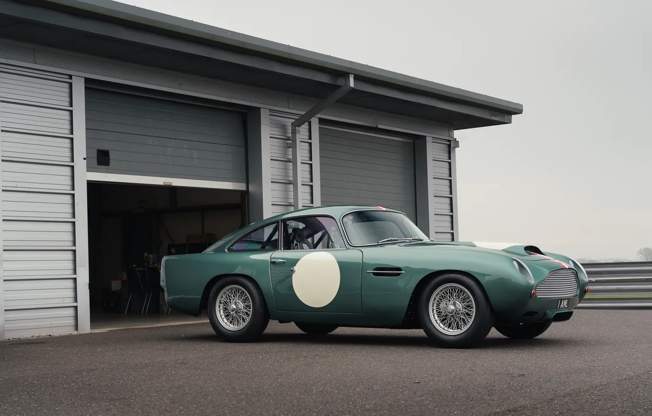 Фото обои Aston Martin, Гараж, Classic, 2018, Classic car, 1958, DB4, Sports car