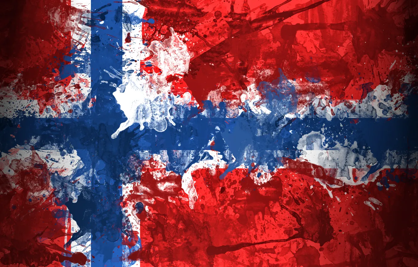 Фото обои краски, Норвегия, Kongeriket Norge, Kongeriket Noregфлаг, Norwegian
