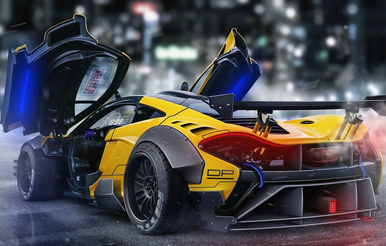 Фото обои McLaren, Авто, Машина, Рендеринг, Спорткар, McLaren P1, Dmitry Strukov, Dizepro