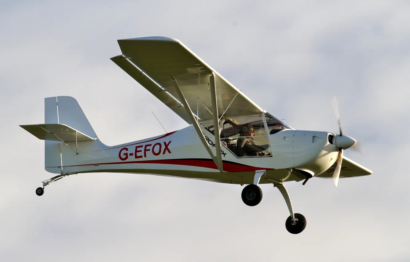 Фото обои небо, легкий, самолёт, одномоторный, двухместный, Aeropro Eurofox 912