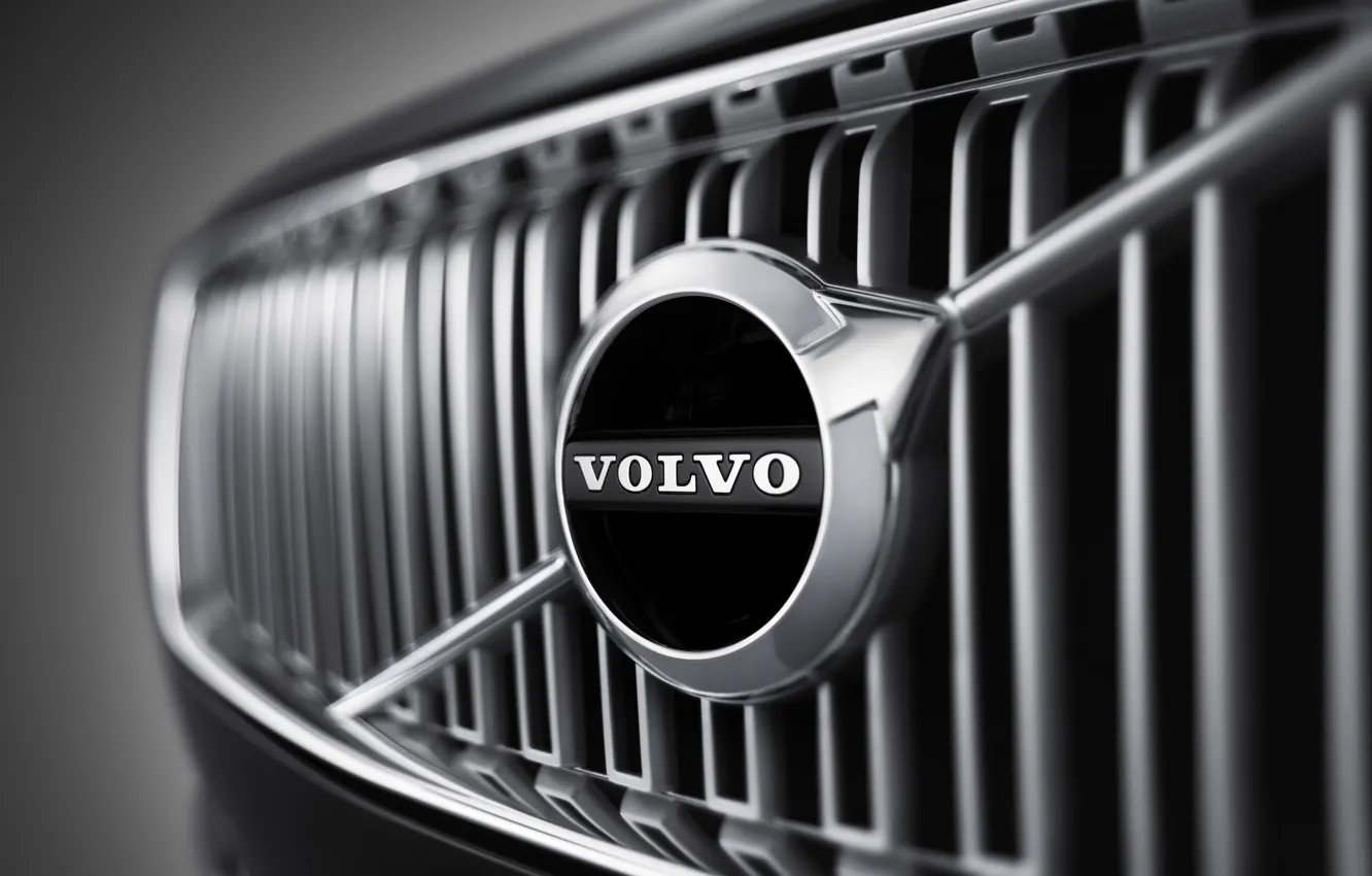 Фото обои Volvo, logo, XC90, 2015