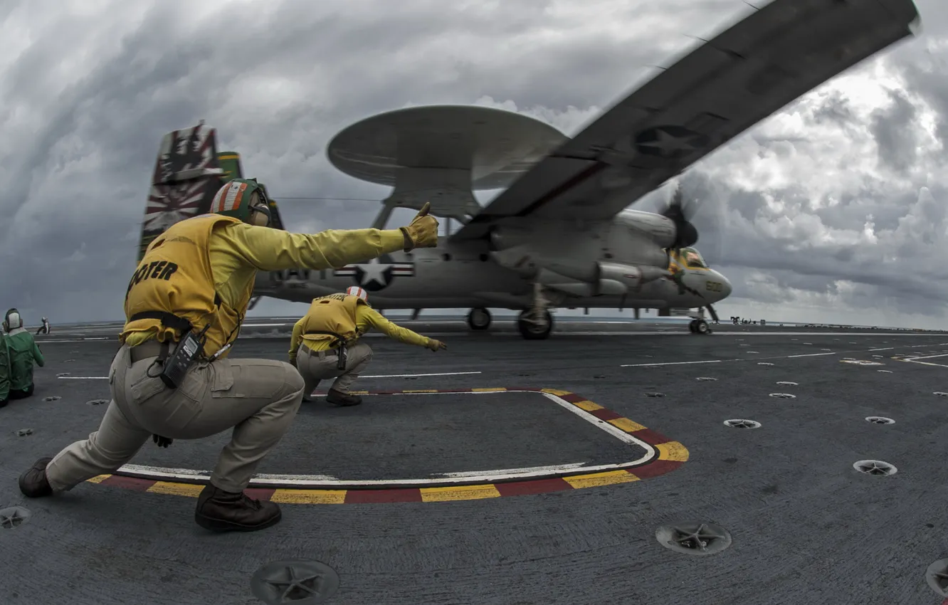 Фото обои оружие, USS George Washington, conducts flight operations