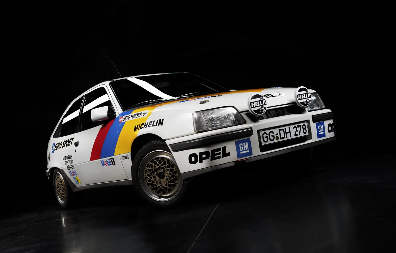 Фото обои Opel, ралли, опель, 1988, Kadett, GSi, кадетт, Group A