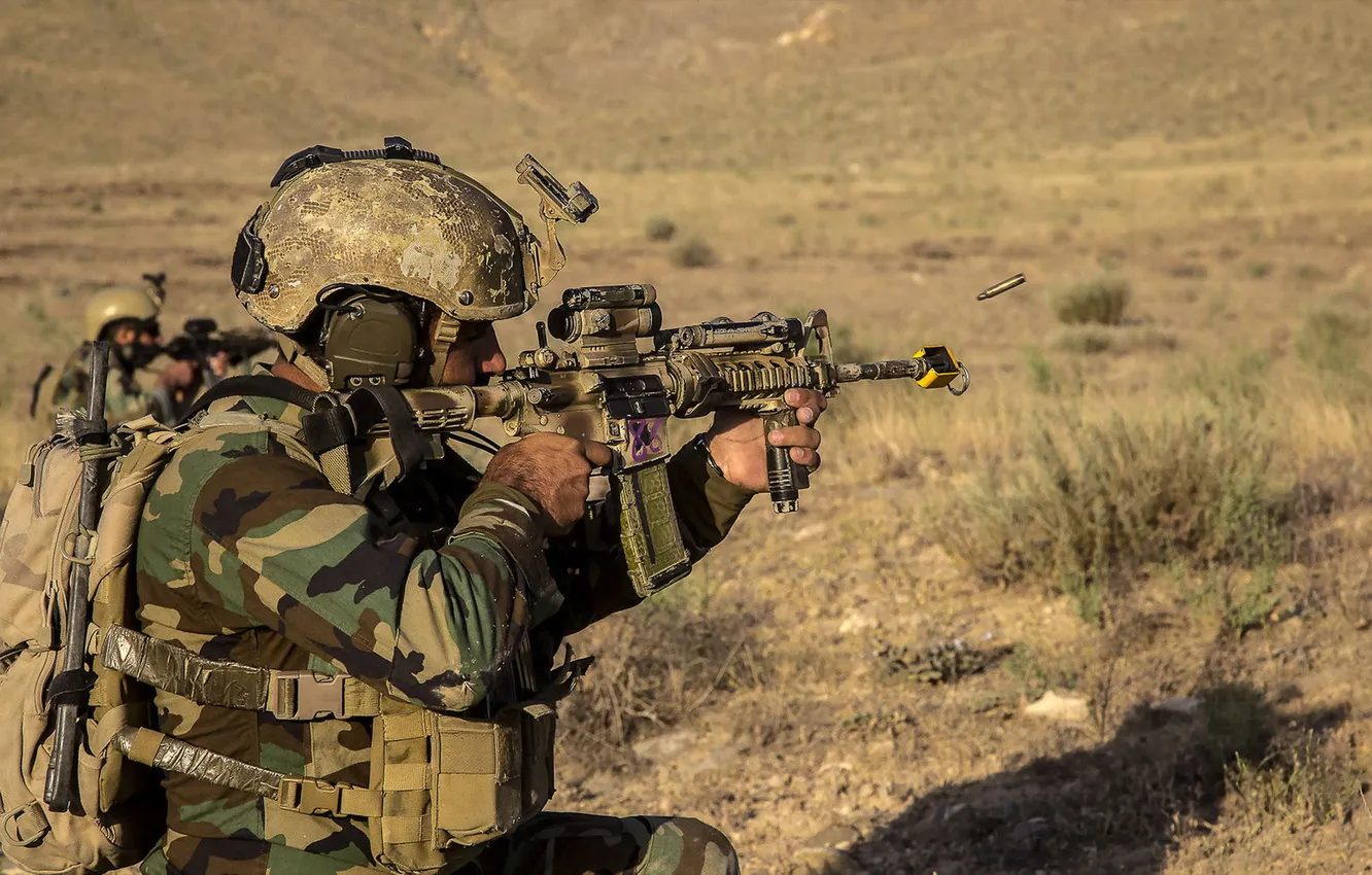 Фото обои оружие, солдат, Afghan Army Special Forces