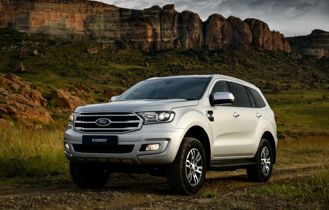 Фото обои горы, скалы, Ford, Everest, 4WD, XLT, 2019